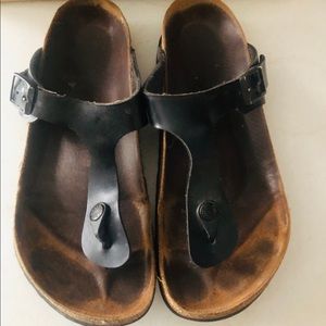 Birkenstock Gizeh Very used Black patent EUR 40